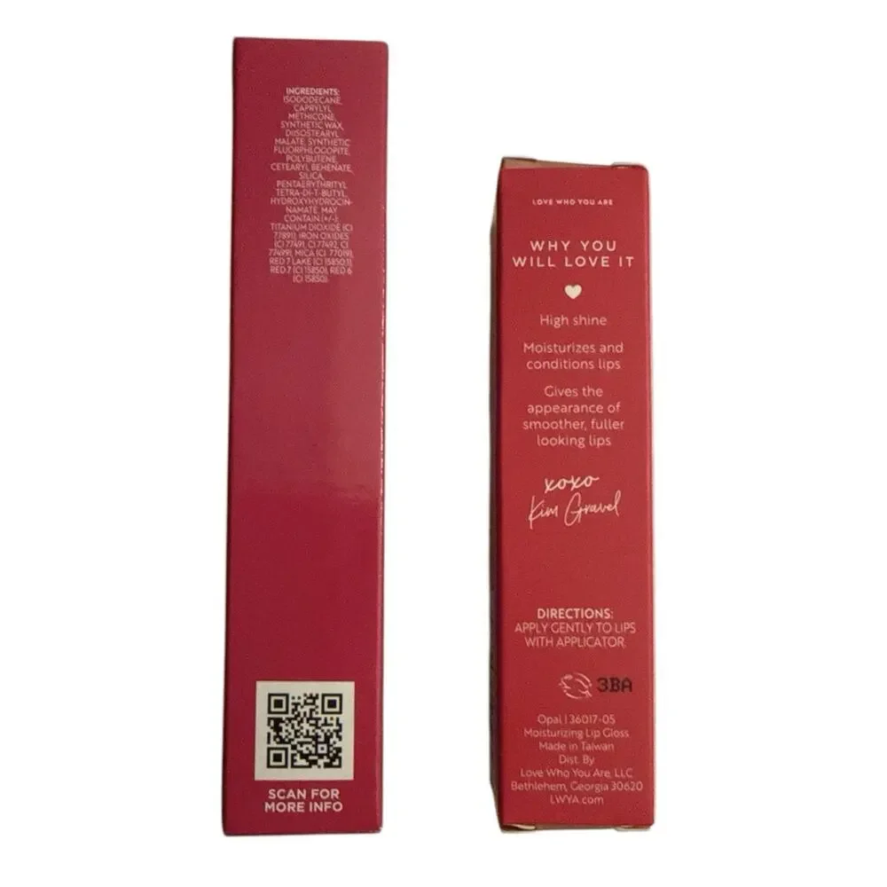 LWYA Hydra Kiss Moisturizing Lip Gloss Opal & Kisser Fixer Lip Liner Berry 2pc - Picture 5 of 6